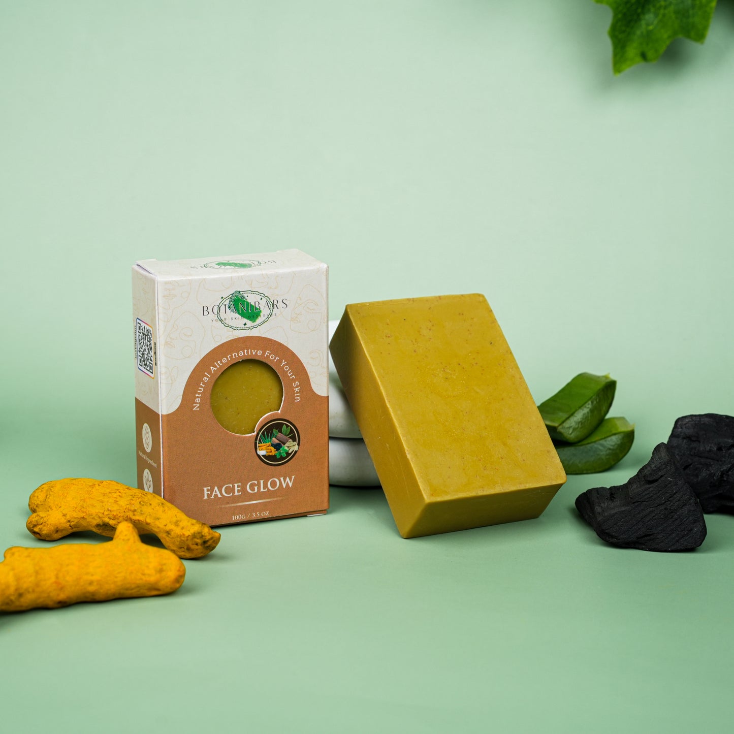 Haldi Chandan, Multani Mitti, Aloe Vera & Besan Organic Soap – The Ultimate Face Glow Solution
