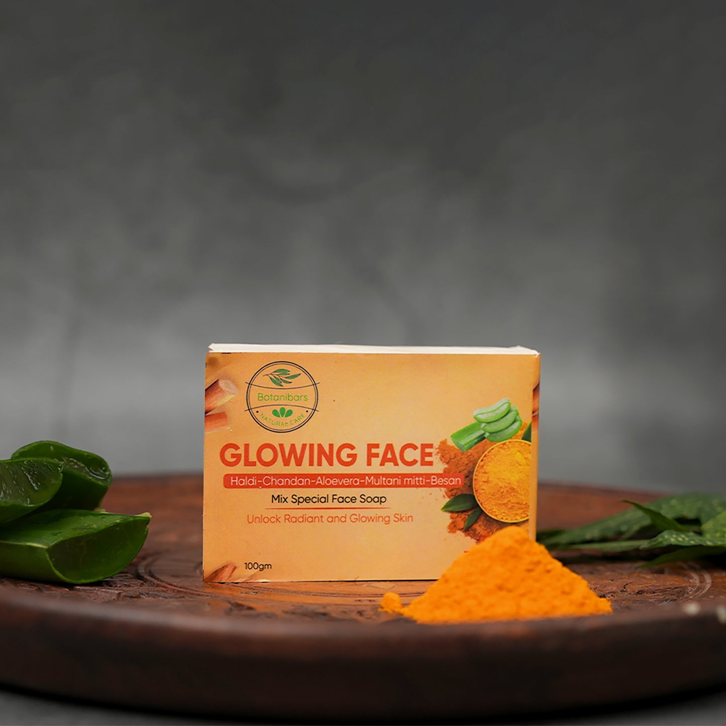 Haldi Chandan, Multani Mitti, Aloe Vera & Besan Organic Soap – The Ultimate Face Glow Solution