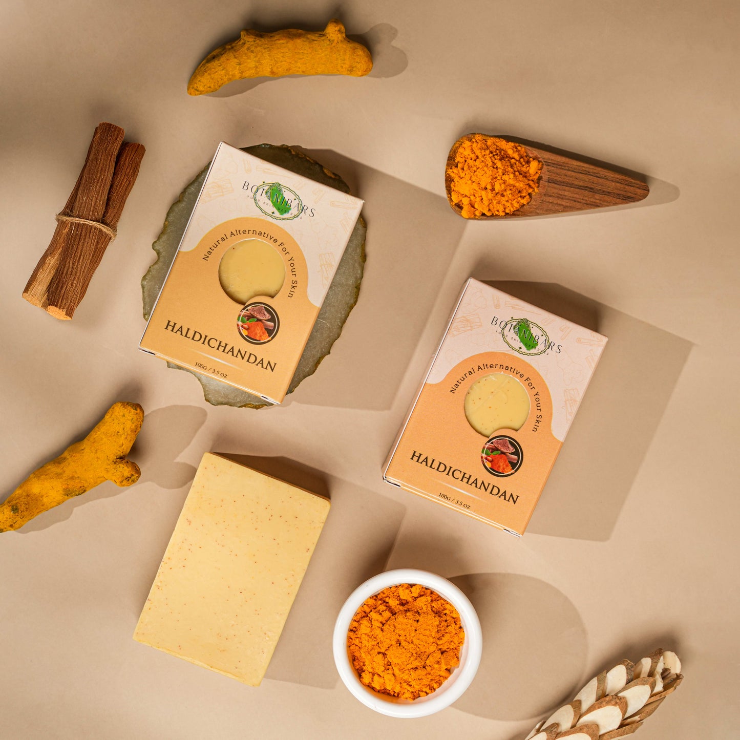Organic Natural Handmade Haldi Chandan Soap Bars