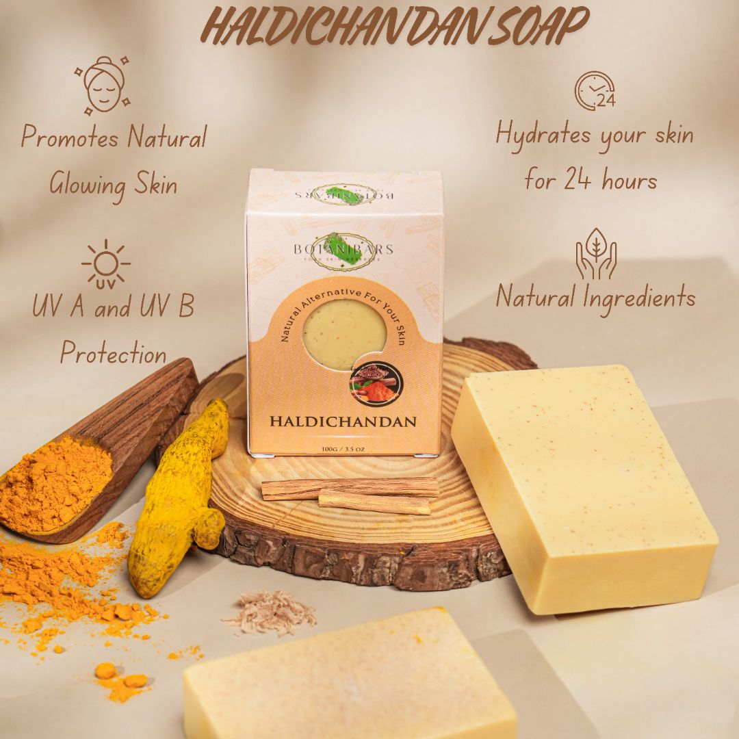 Organic Natural Handmade Haldi Chandan Soap Bars
