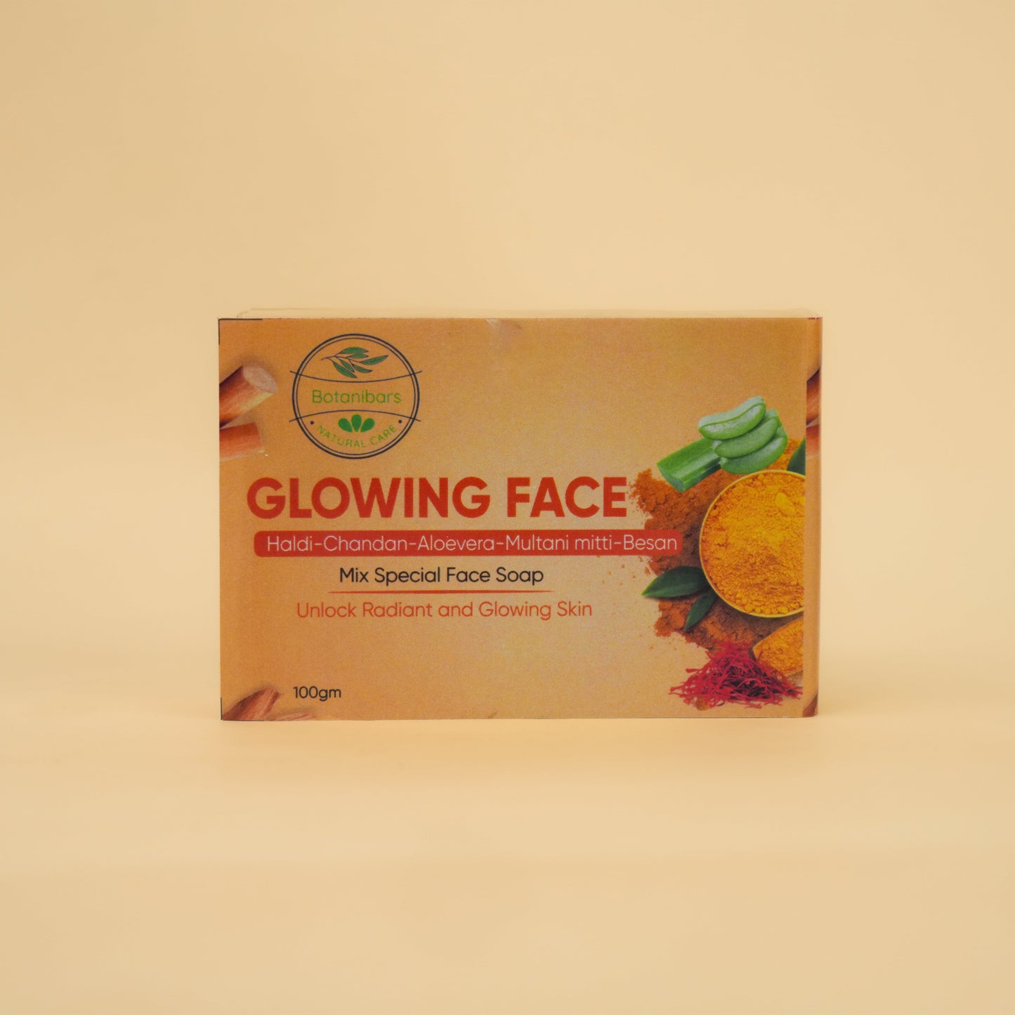 Haldi Chandan, Multani Mitti, Aloe Vera & Besan Organic Soap – The Ultimate Face Glow Solution