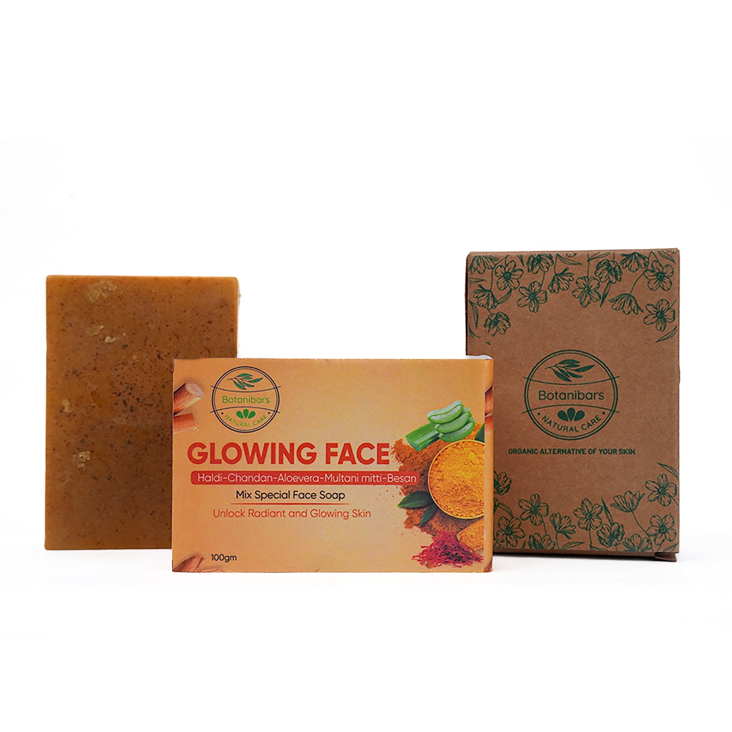 Haldi Chandan, Multani Mitti, Aloe Vera & Besan Organic Soap – The Ultimate Face Glow Solution