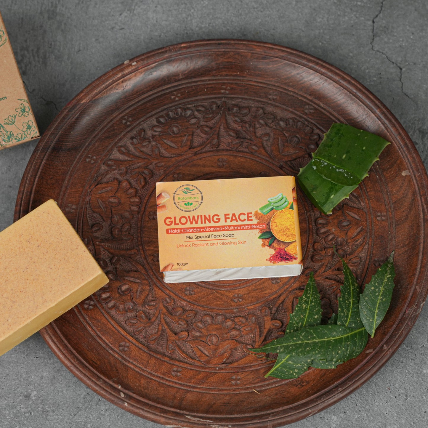 Haldi Chandan, Multani Mitti, Aloe Vera & Besan Organic Soap – The Ultimate Face Glow Solution